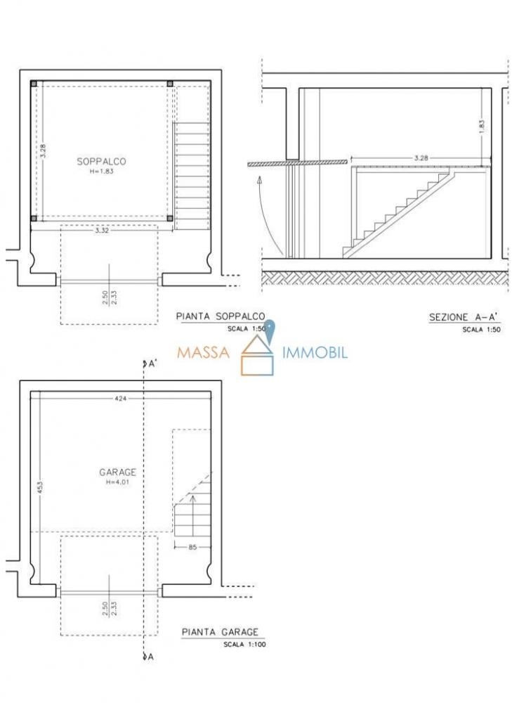 locale di sgombero in vendita a Massa in zona Quercioli