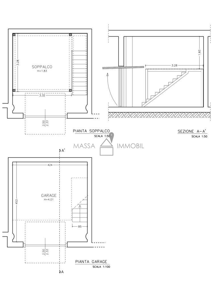 locale di sgombero in vendita a Massa in zona Quercioli