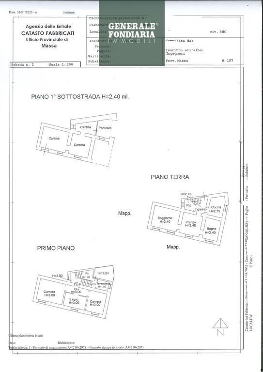 casa indipendente in vendita a Podenzana
