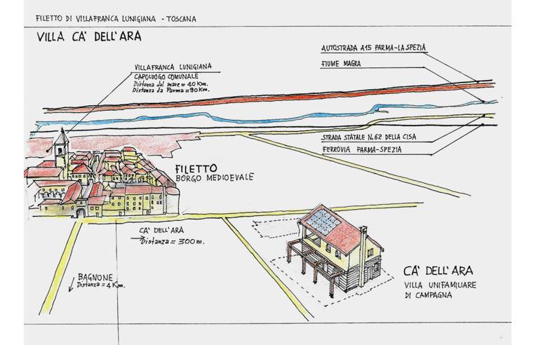 casa indipendente in vendita a Villafranca in Lunigiana in zona Filetto