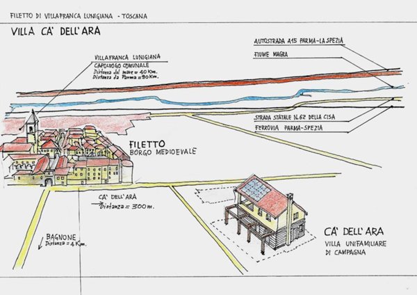 casa indipendente in vendita a Villafranca in Lunigiana in zona Filetto