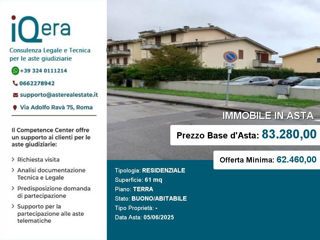 appartamento in vendita ad Altopascio