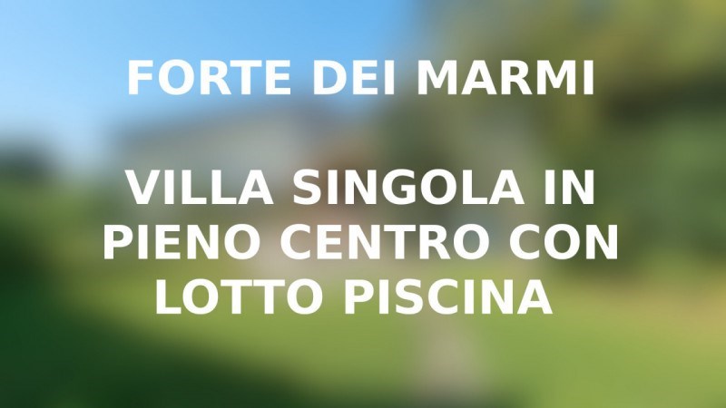casa indipendente in vendita a Forte dei Marmi