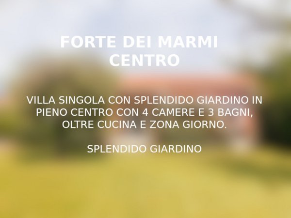 casa indipendente in vendita a Forte dei Marmi