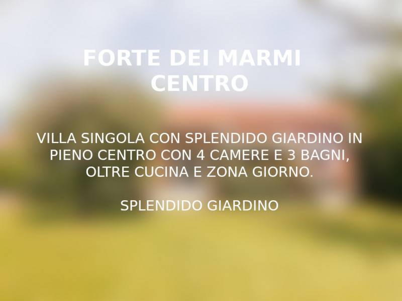 casa indipendente in vendita a Forte dei Marmi