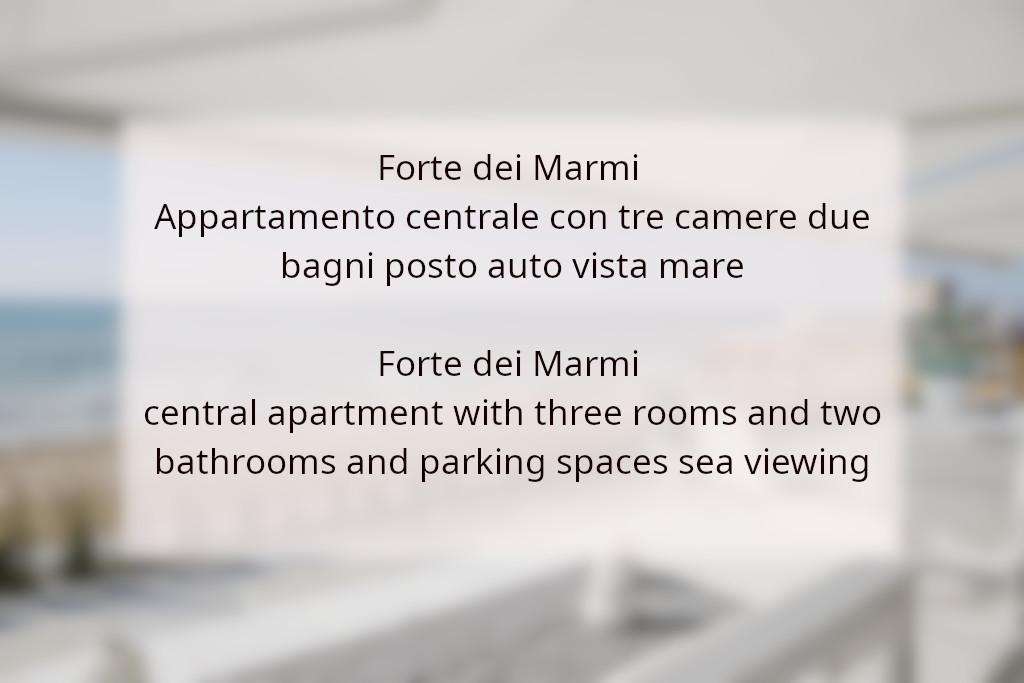 appartamento in vendita a Forte dei Marmi
