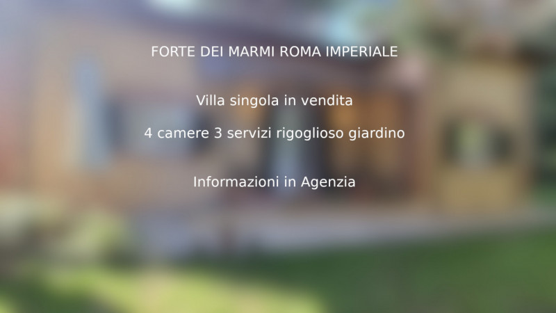 casa indipendente in vendita a Forte dei Marmi in zona Roma Imperiale