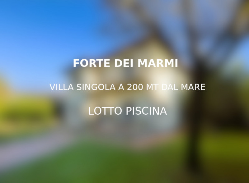 casa indipendente in vendita a Forte dei Marmi