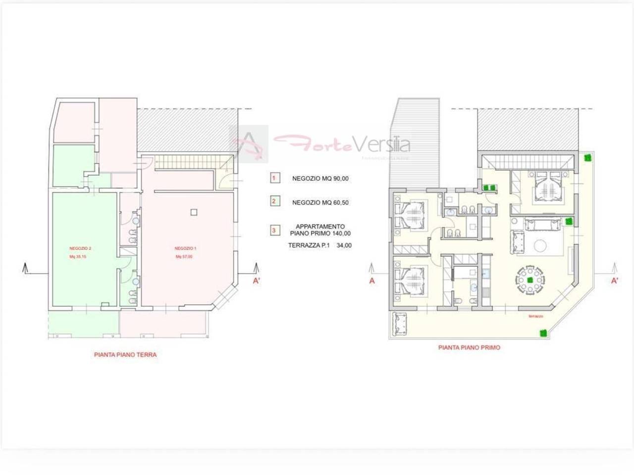 appartamento in vendita a Forte dei Marmi in zona Roma Imperiale