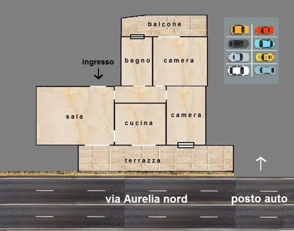 appartamento in vendita a Viareggio in zona Marco Polo