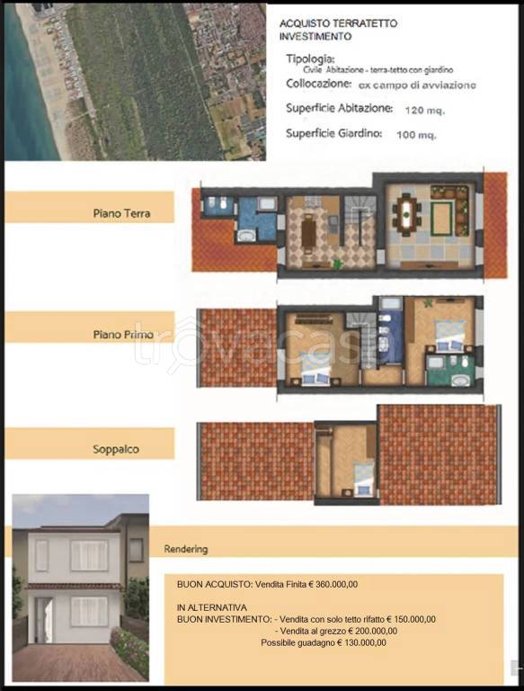 casa indipendente in vendita a Viareggio in zona Campo d'Aviazione