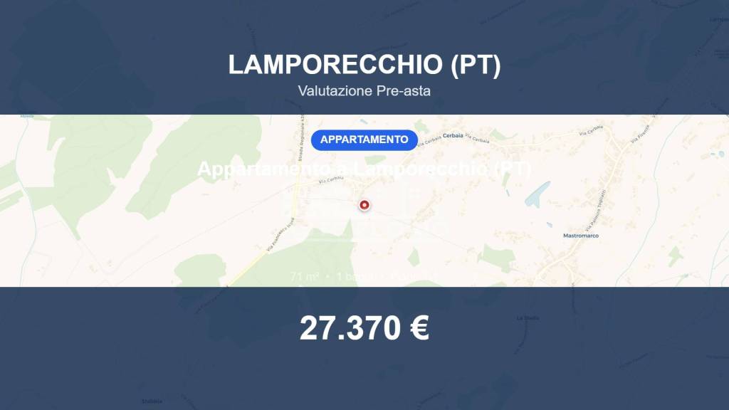 appartamento in vendita a Lamporecchio