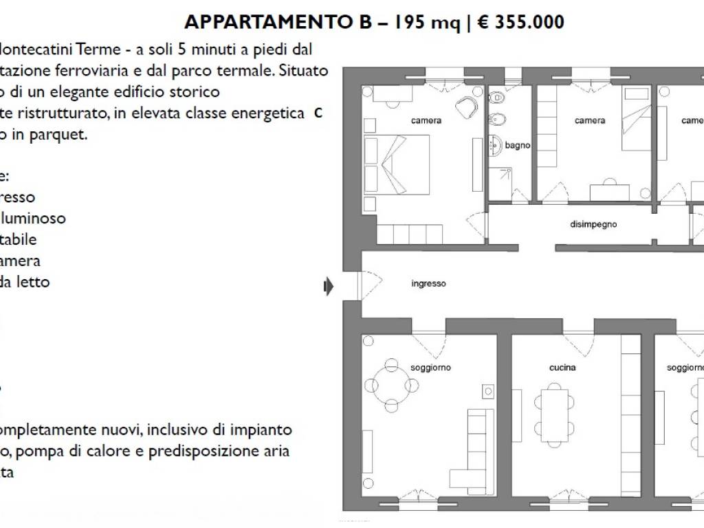 appartamento in vendita a Montecatini-Terme
