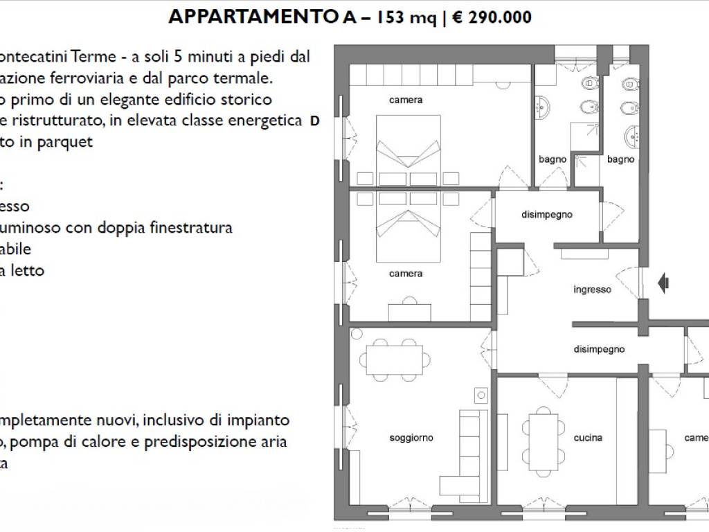 appartamento in vendita a Montecatini-Terme