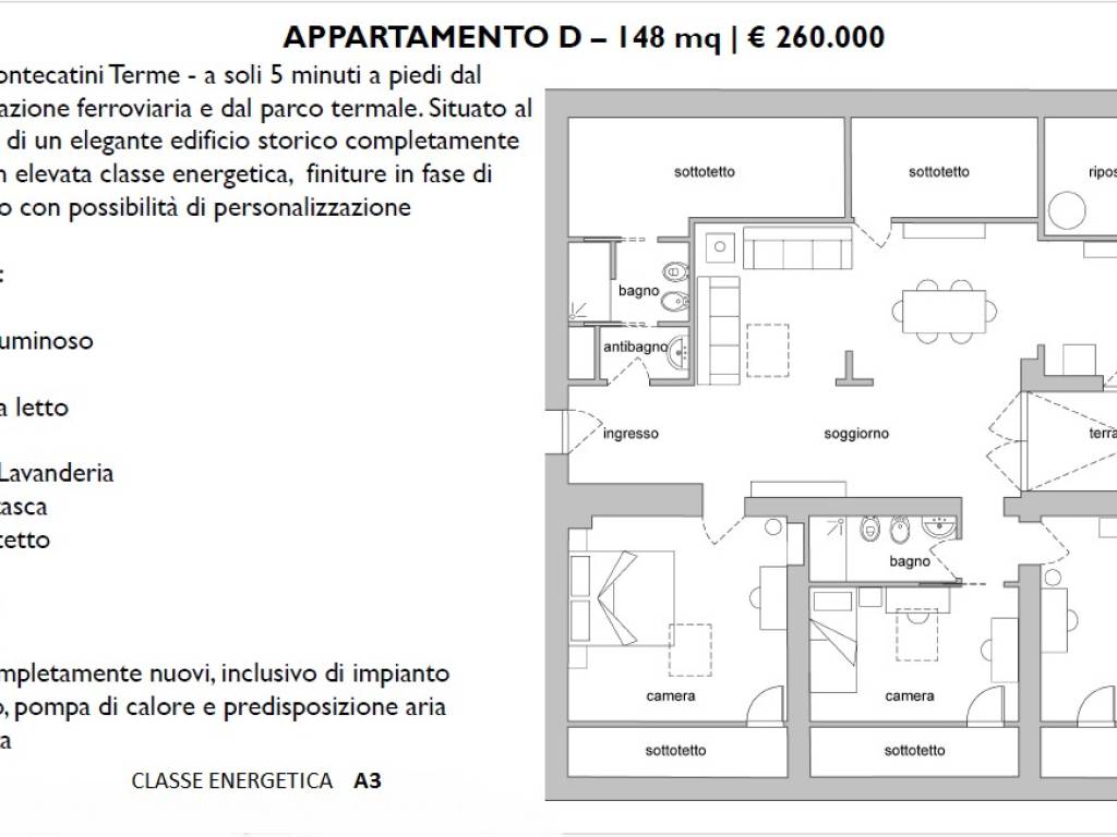 appartamento in vendita a Montecatini-Terme