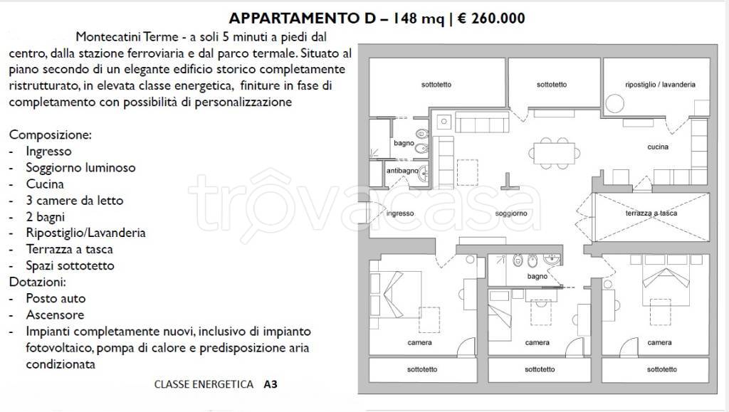 appartamento in vendita a Montecatini-Terme in zona Vico