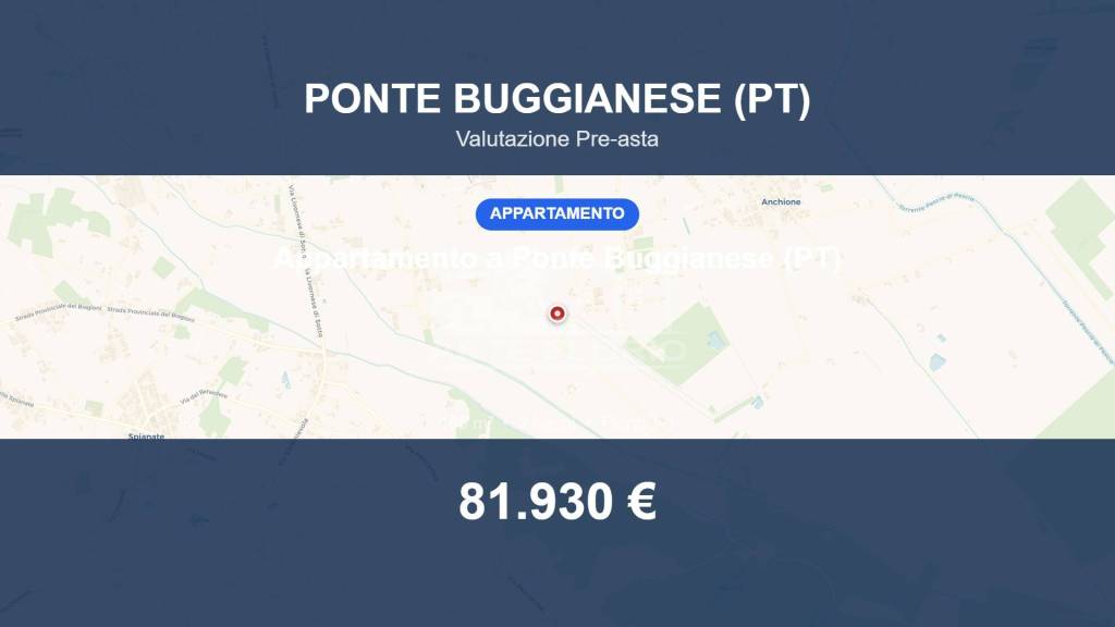 appartamento in vendita a Ponte Buggianese in zona Anchione