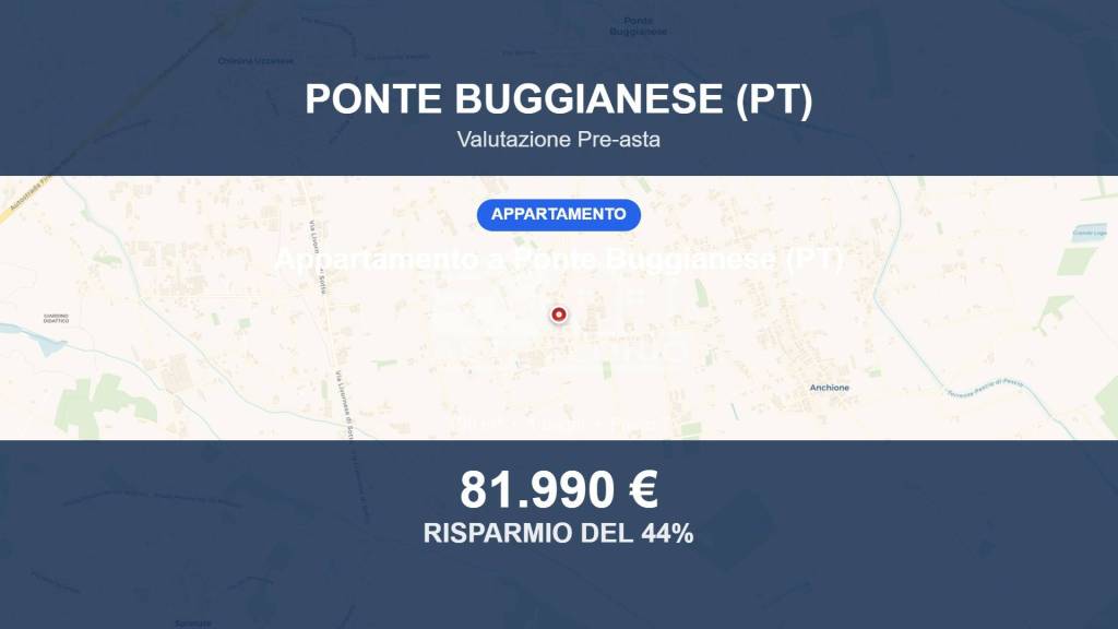 appartamento in vendita a Ponte Buggianese in zona Vione