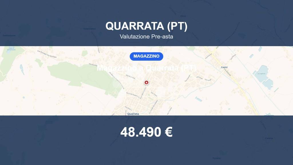locale commerciale in vendita a Quarrata