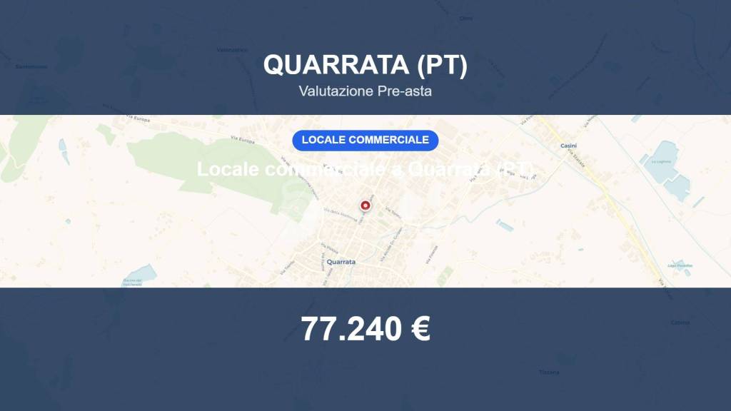 negozio in vendita a Quarrata