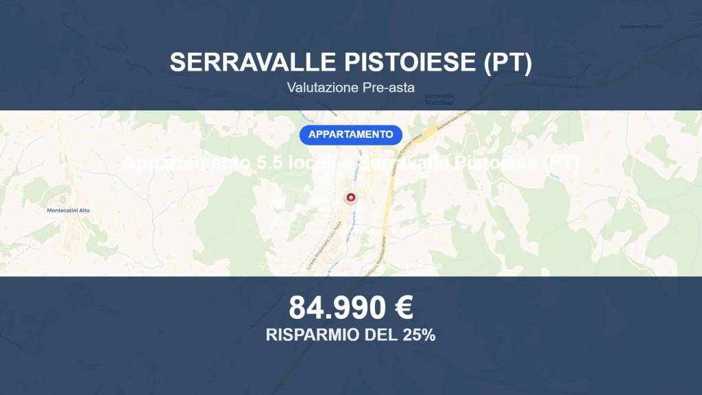 appartamento in vendita a Serravalle Pistoiese in zona Ponte di Serravalle