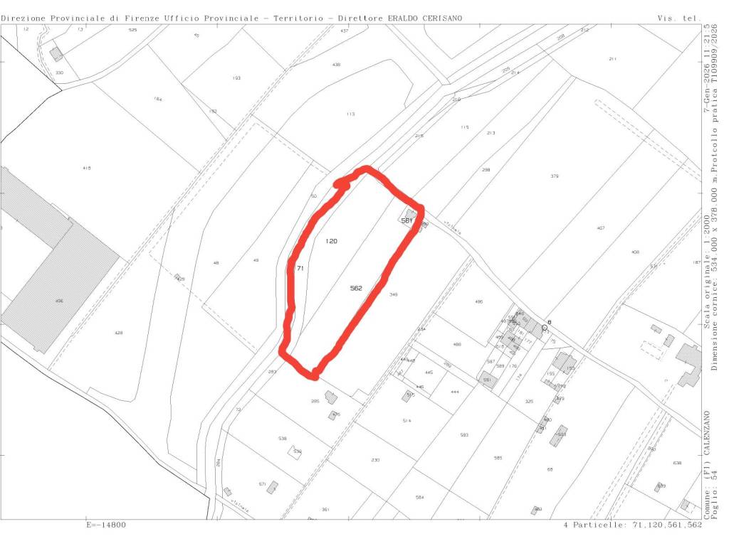 terreno agricolo in vendita a Calenzano in zona Travalle