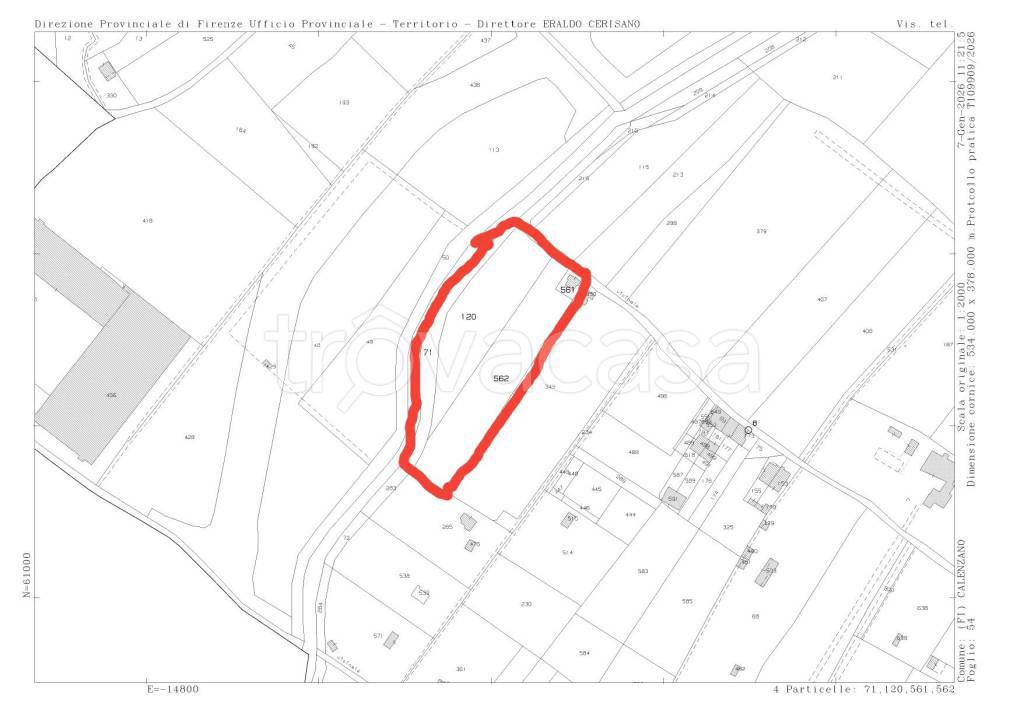 terreno agricolo in vendita a Calenzano in zona Travalle