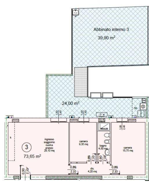 appartamento in vendita ad Empoli in zona Carraia