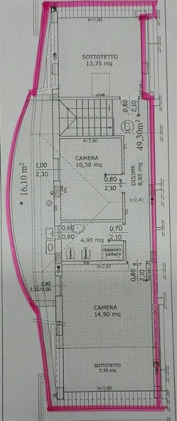 appartamento in vendita ad Empoli in zona Serravalle