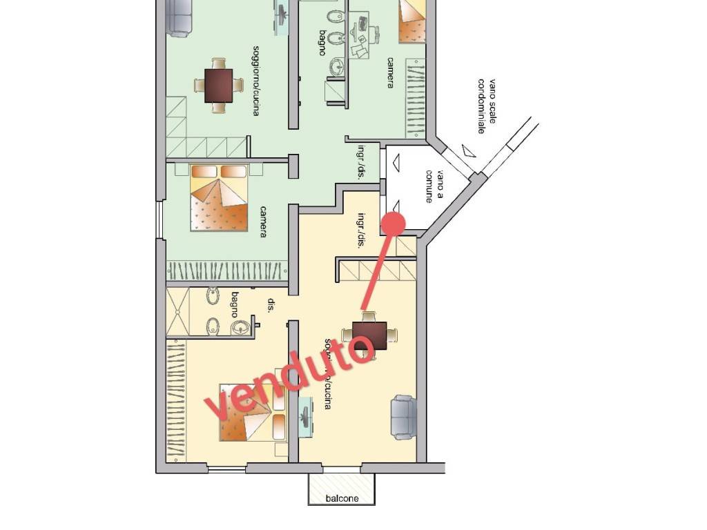 appartamento in vendita a Firenze in zona Coverciano