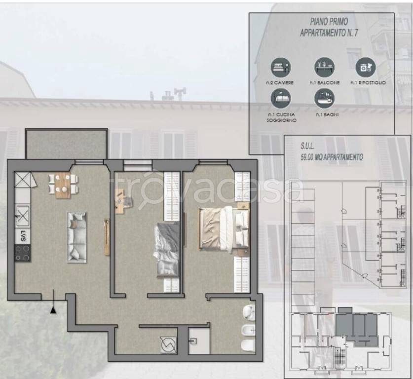 appartamento in vendita a Firenze in zona Careggi