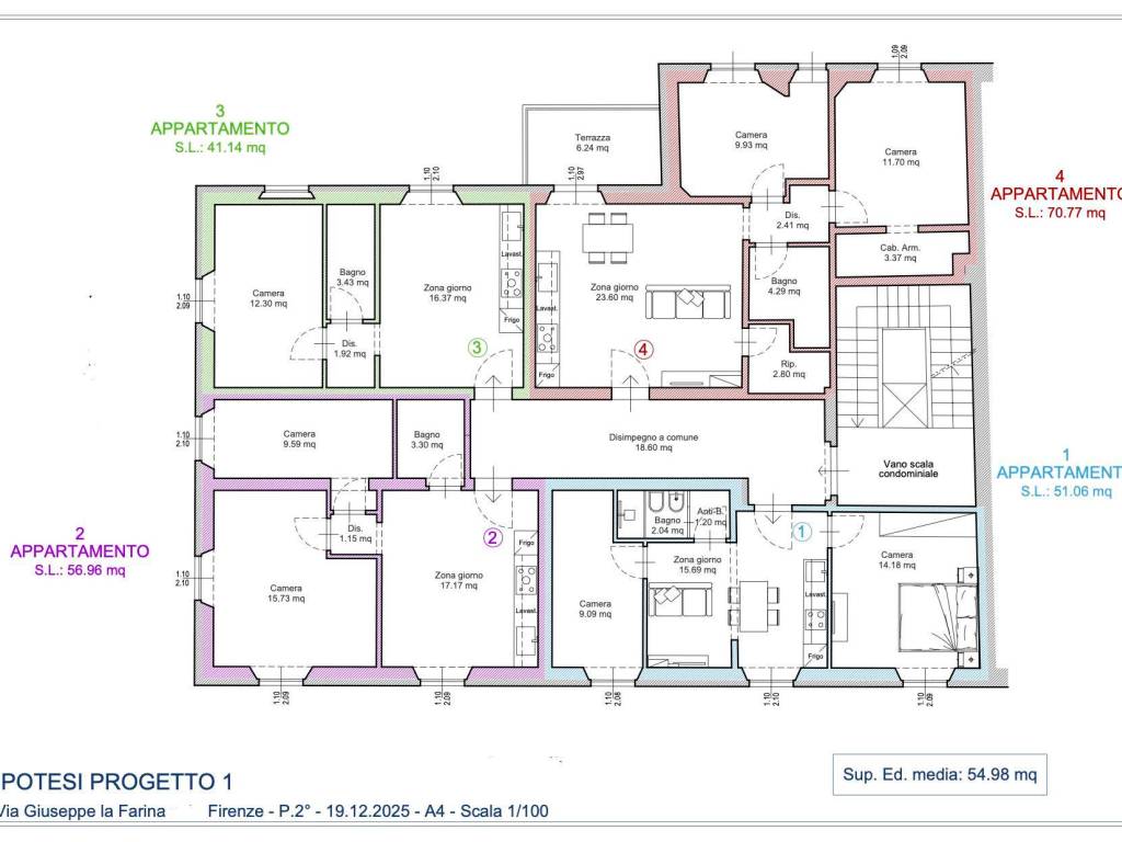appartamento in vendita a Firenze in zona Campo di Marte