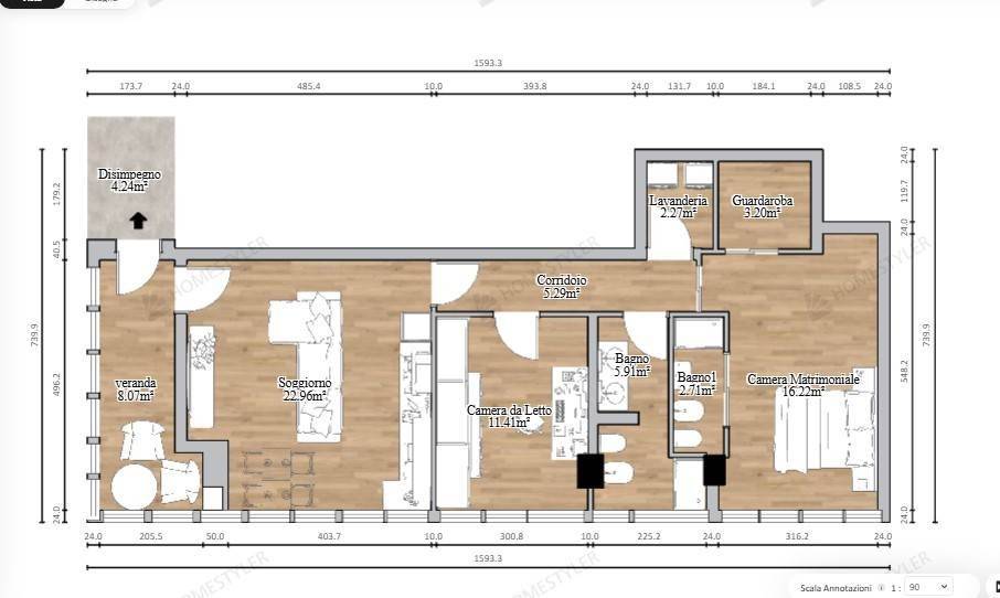 appartamento in vendita a Firenze in zona Campo di Marte