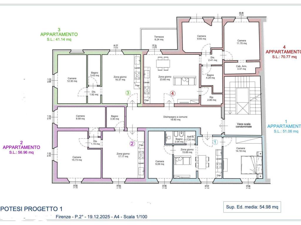 appartamento in vendita a Firenze in zona Campo di Marte