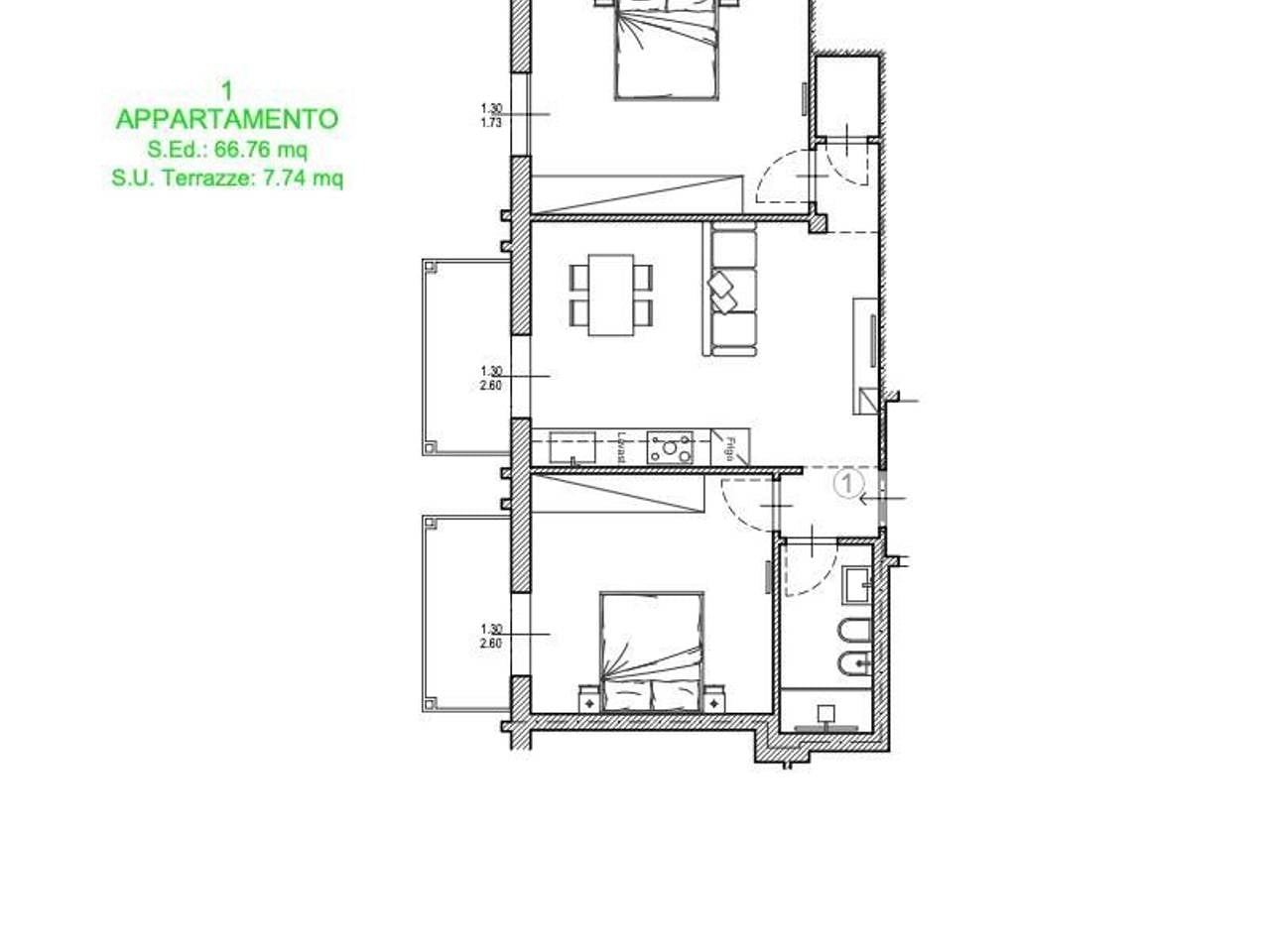 appartamento in vendita a Firenze in zona Coverciano