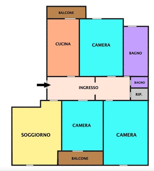 appartamento in vendita a Firenze in zona Statuto