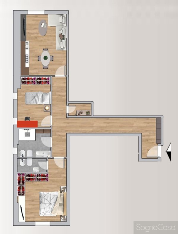 appartamento in vendita a Firenze in zona Coverciano