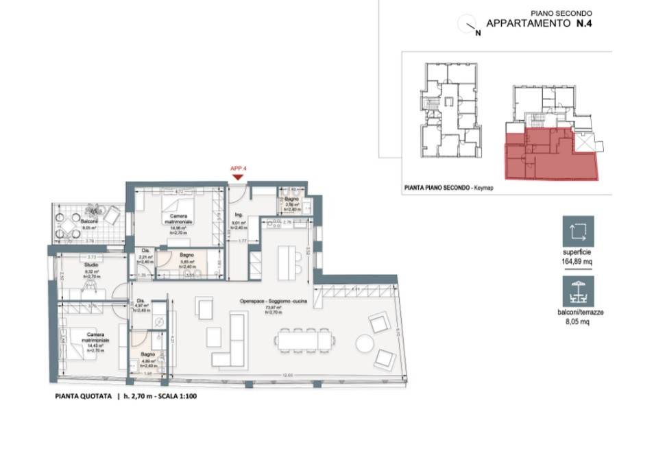appartamento in vendita a Firenze in zona Campo di Marte