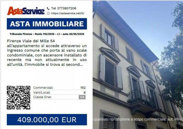 appartamento in vendita a Firenze in zona Campo di Marte
