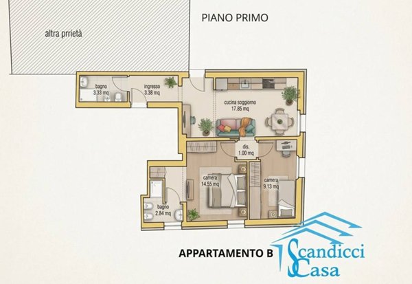 appartamento in vendita a Lastra a Signa in zona Calcinaia
