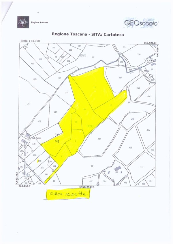 terreno agricolo in vendita a Montespertoli in zona Aliano