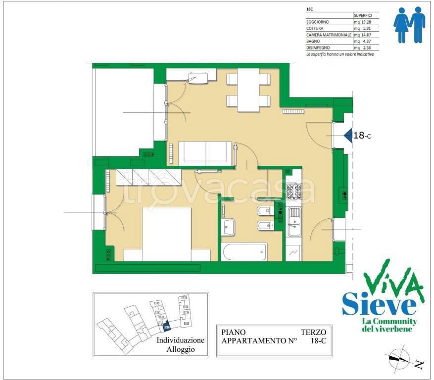 appartamento in vendita a Pelago in zona San Francesco