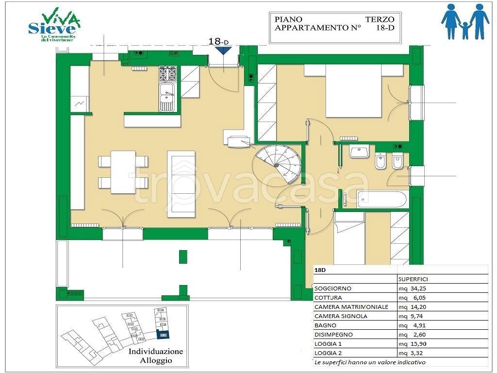 appartamento in vendita a Pelago in zona San Francesco