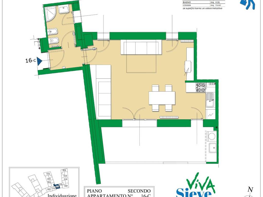 appartamento in vendita a Pelago in zona San Francesco