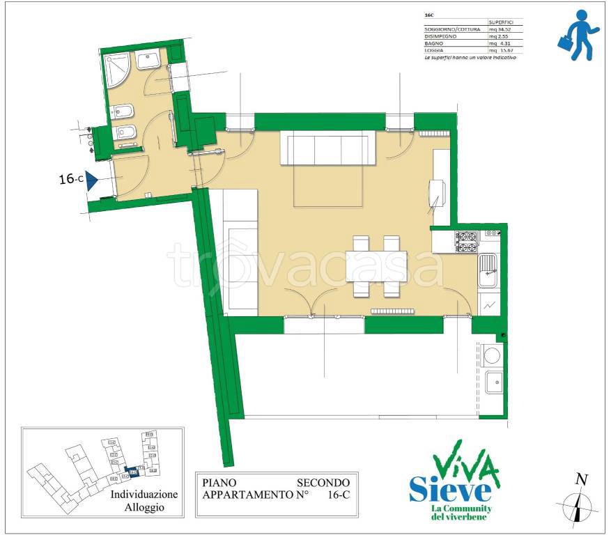 appartamento in vendita a Pelago in zona San Francesco