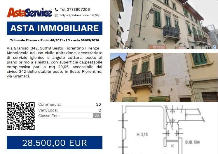 monolocale in vendita a Sesto Fiorentino