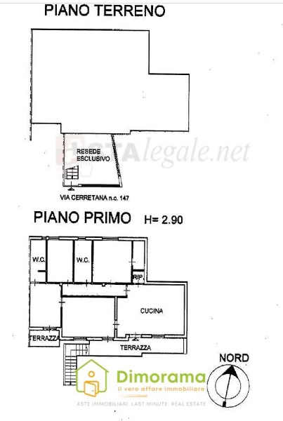 appartamento in vendita a Vinci in zona Toiano