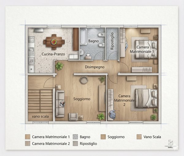 appartamento in vendita a Vinci in zona Sovigliana