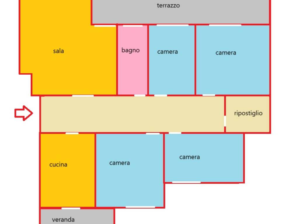 appartamento in vendita a Cecina