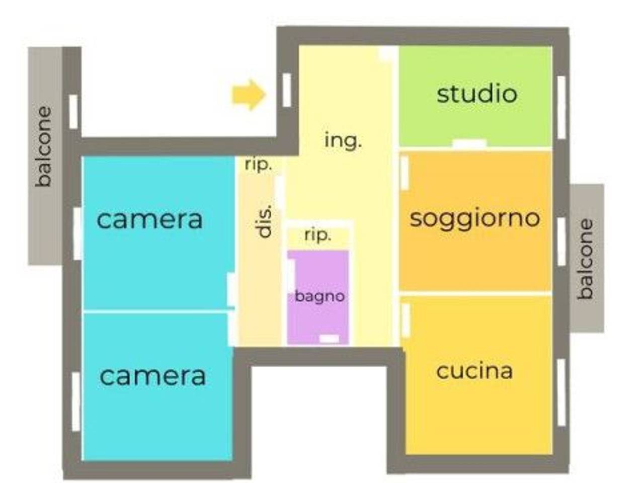 appartamento in vendita a Cecina